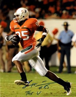 Leonard Hankerson autograph 8x10, Miami Hurricanes, The U