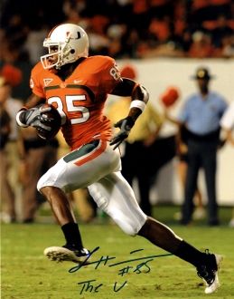 Leonard Hankerson autograph 8x10, Miami Hurricanes, The U