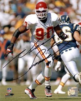 Neil Smith autograph 8x10, Kansas City Chiefs