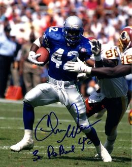 Chris Warren autographed 8x10, Seattle Seahawks, 3x Pro Bowl