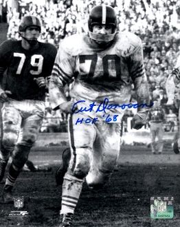 Art Donovan autograph 8x10, Baltimore Colts, HOF inscription