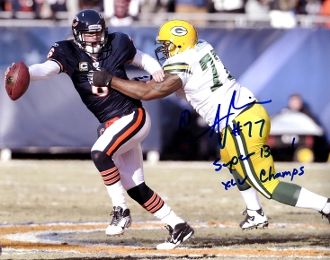 Cullen Jenkins autograph 8x10, Green Bay Packers, SB inscription