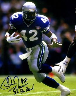 Chris Warren autographed 8x10, Seattle Seahawks, 3x Pro Bowl