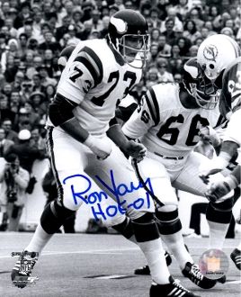 Ron Yary autograph 8x10, Minnesota Vikings, HOF 01