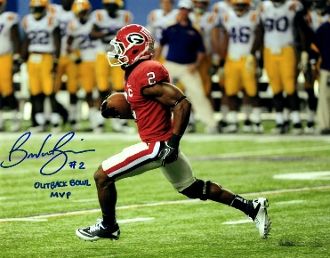 Brandon Boykin autograph 8x10, Georgia, cool inscrip