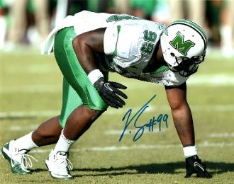 Vinny Curry autograph 8x10, Marshall