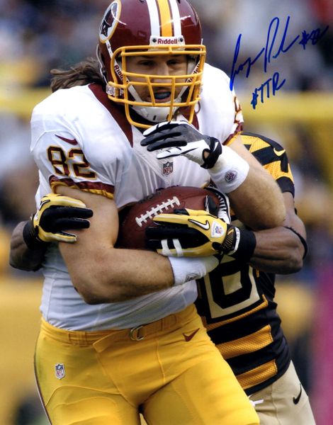 Logan Paulsen autograph 8x10, Washington Redskins, HTTR inscription