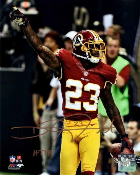 DeAngelo Hall autograph 8x10, Washington Redskins, HTTR