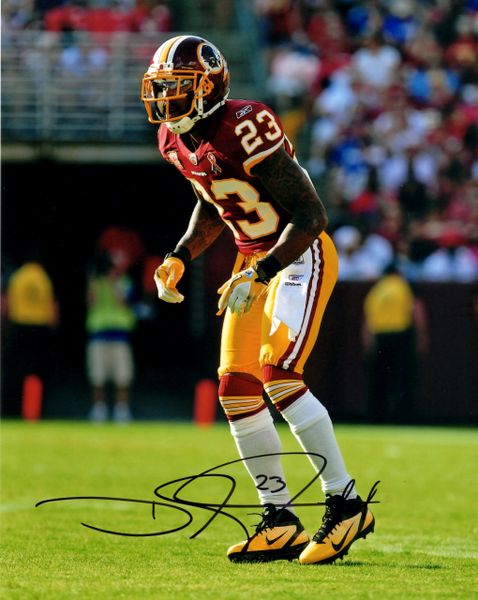 DeAngelo Hall autograph 8x10, Washington Redskins