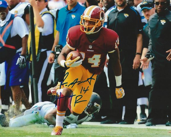 Ryan Grant autograph 8x10, Washington Redskins w/ HTTR inscription