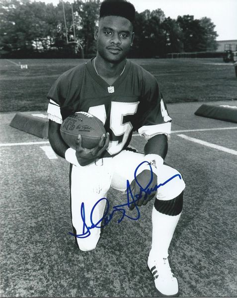 Sidney Johnson autograph 8x10, Washington Redskins