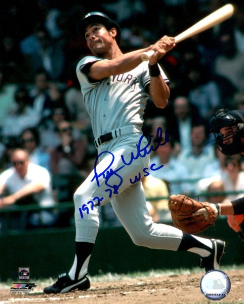 Roy White, autographed 8x10, New York Yankees, 77 78 WSC inscription