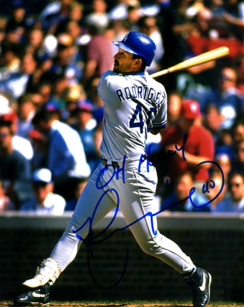 Henry Rodriguez, autographed 8x10, Los Angeles Dodgers, Oh Henry inscription