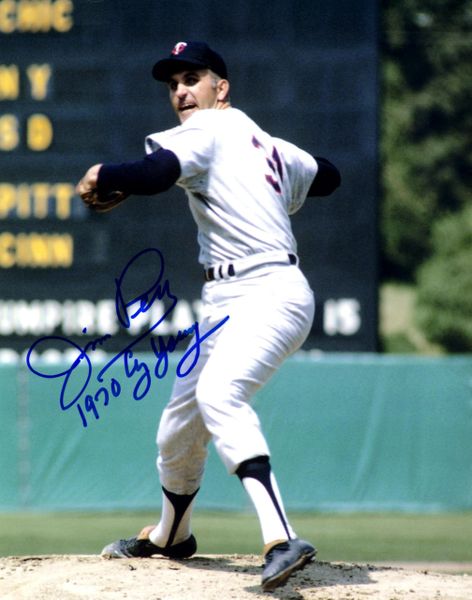 Jim Perry, autographed 8x10, Minnesota Twins, 1970 Cy Young inscription