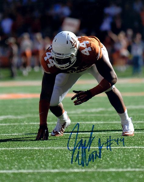 Jackson Jeffcoat, autographed 8x10, The University of Texas