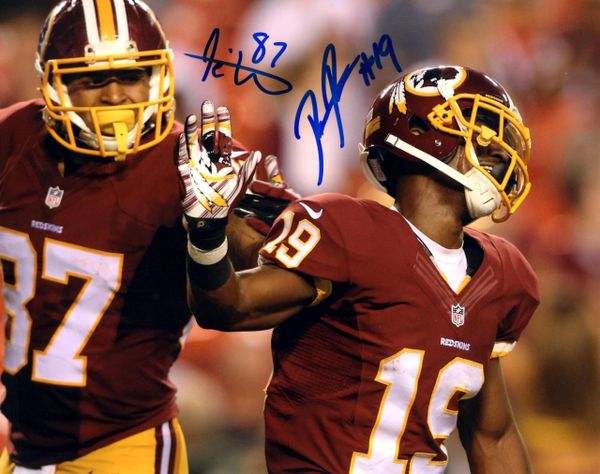 Rashad Ross & Je'Ron Hamm autograph 8x10, Washington Redskins