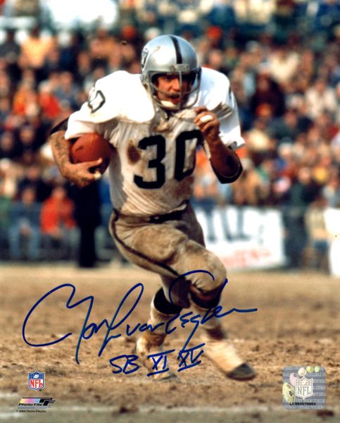 Mark Van Eeghen autograph 8x10, Oakland Raiders with inscription