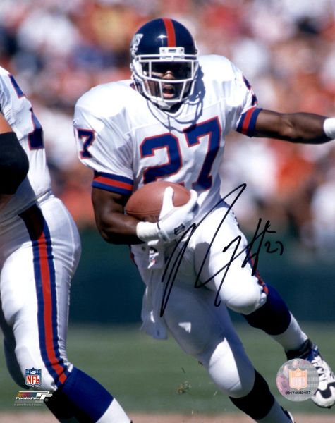 Rodney Hampton autograph 8x10, New York Giants