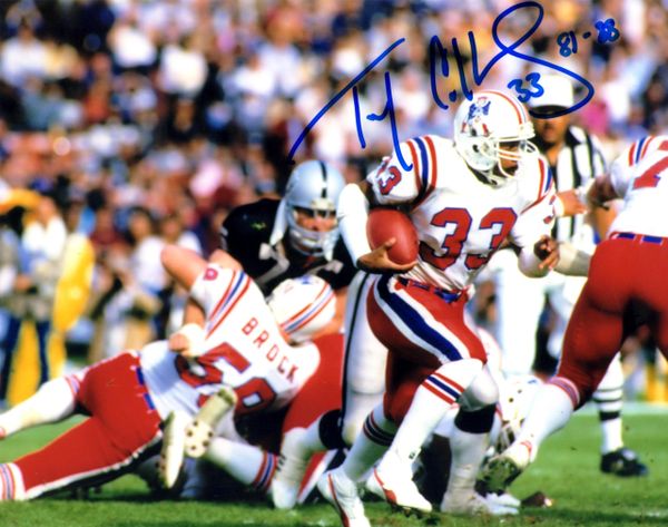 Tony Collins autographed 8x10, New England Patriots, with inscription