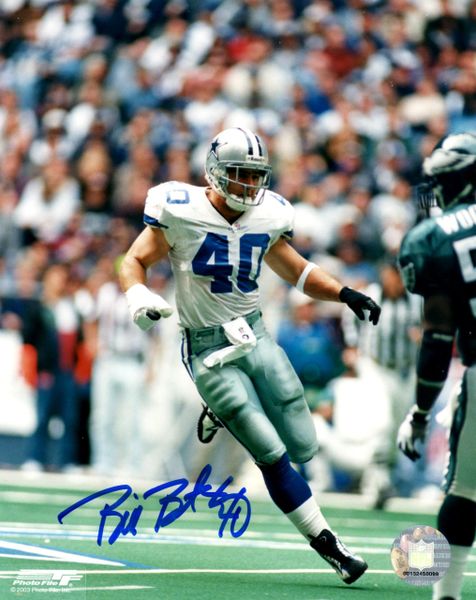 Bill Bates autograph 8x10, Dallas Cowboys