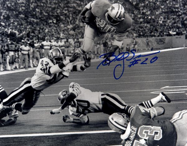 Autographed LEM BARNEY 8X10 DETROIT LIONS photo - Main Line Autographs