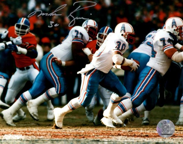 Elvin Bethea autograph 8x10, Houston Oilers, inscription: HOF 03