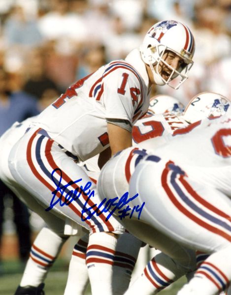 Steve Grogan autograph 8x10, New England Patriots
