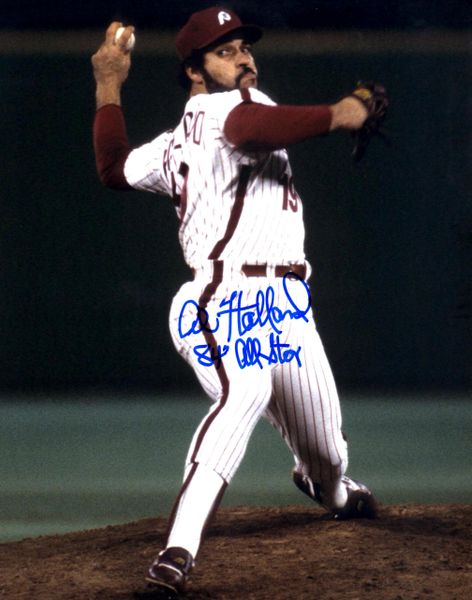 Al Holland autograph 8x10, Philadelphia Phillies, 84 All Star