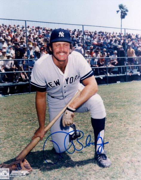 Ron Blomberg autograph 8x10, New York Yankees