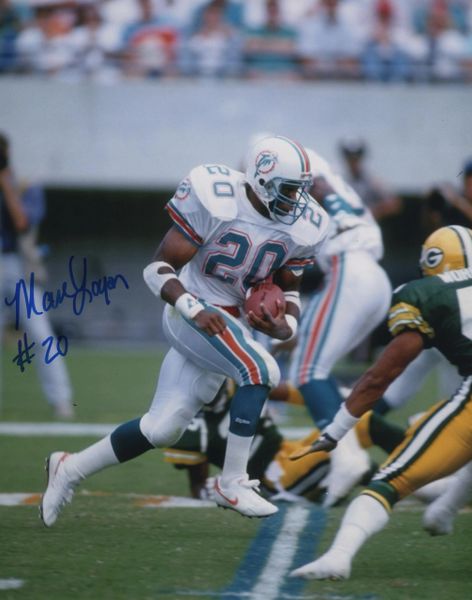 Marc Logan autograph 8x10, Miami Dolphins
