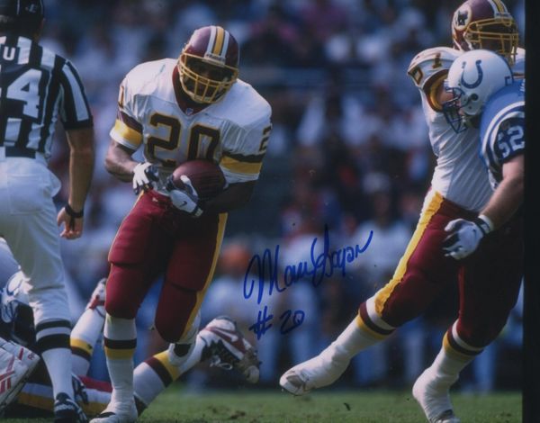 Marc Logan autograph 8x10, Washington Redskins