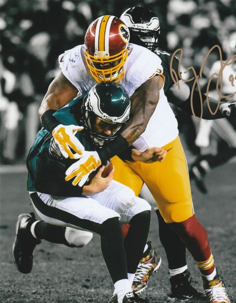 Ricky Jean-Francois autograph 8x10, Washington Redskins