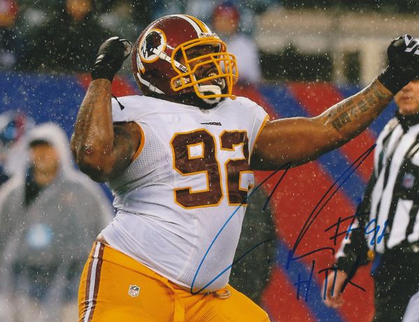 Chris Baker autograph 8x10, Washington Redskins, HTTR