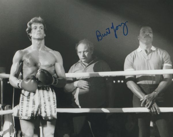 Burt Young autograph 8x10 Rocky III