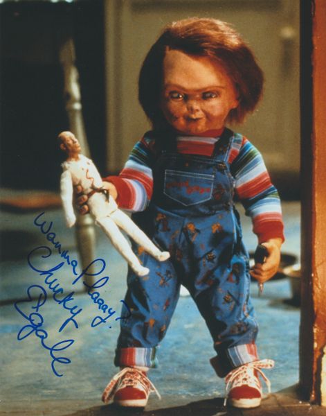Ed Gale autograph 8x10 movie Child's Play with 2 inscriptions