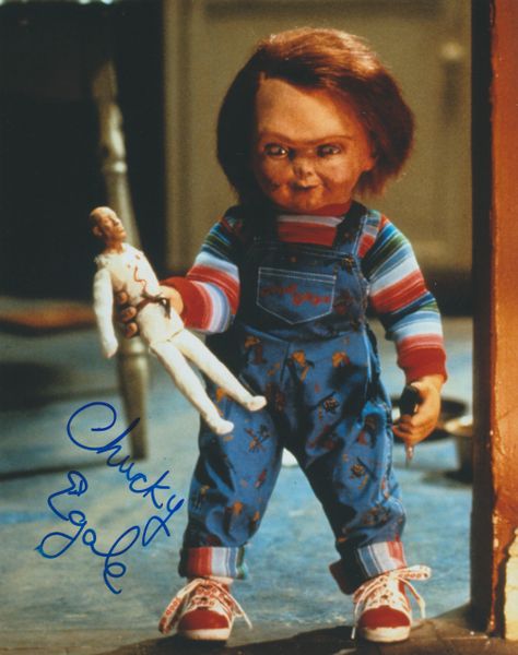 Ed Gale autograph 8x10 movie Child's Play with Chucky inscription