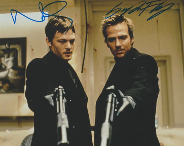 Norman Reedus and Sean Patrick Flanery autograph Boondock Saints 8x10