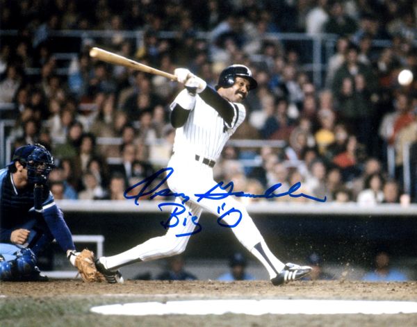 Oscar Gamble autograph 8x10, New York Yankees, nice inscription