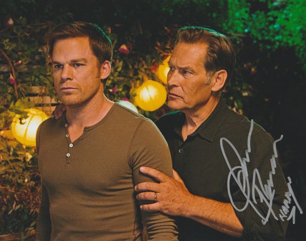 James Remar autograph 8x10 Dexter, inscription Harry