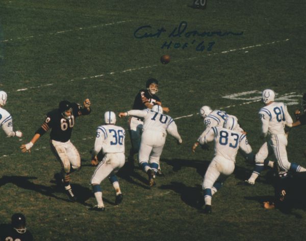 Art Donovan auto 8x10, Baltimore Colts, HOF inscription