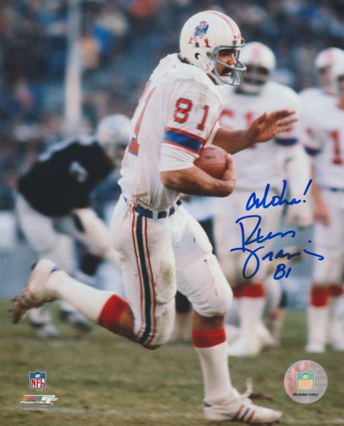 Russ Francis autograph 8x10, New England Patriots