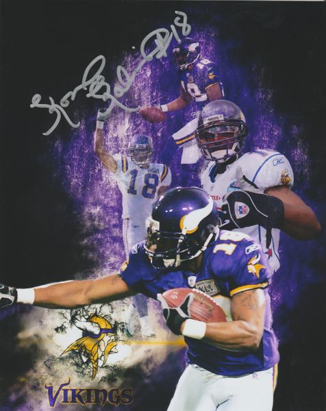 Koren Robinson autograph custom 8x10, Minnesota Vikings