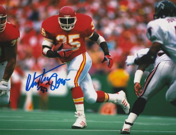 Kansas City Chiefs Christian Okoye Autographed Pro Style White