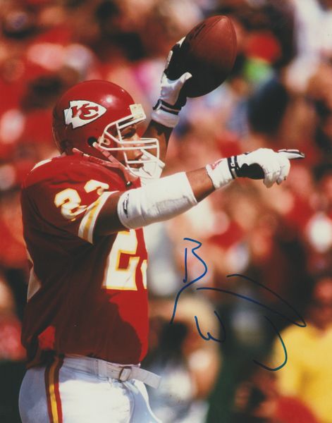 Barry Word auto 8x10, Kansas Chiefs