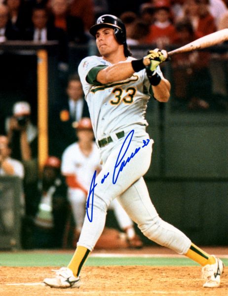 Jose Canseco autograph 8x10, Oakland A's