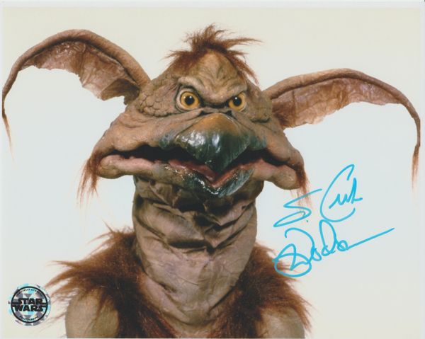 Mark Dodson autogrpah 8x10, Salacious Crumb from Return of the Jedi