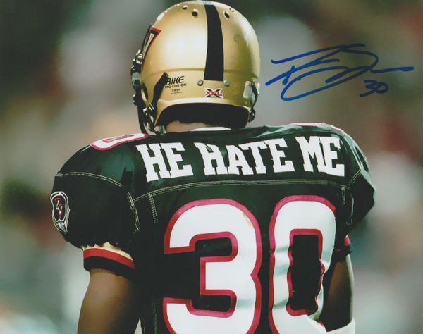 Rod Smart autograph 8x10 XFL, "He Hate Me"