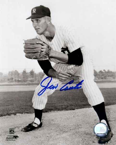 Jim Coates autograph 8x10, New York Yankees