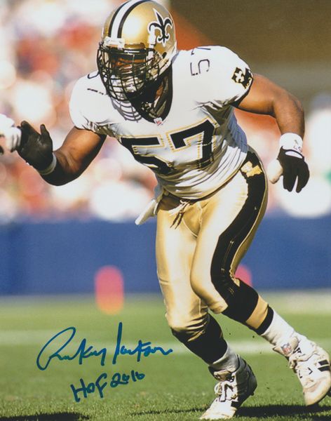 Willie Roaf Signed HOF 12 Inscription New Orleans Saints Official