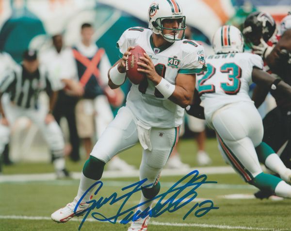Gus Frerotte autograph 8x10, Miami Dolphins
